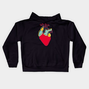 Minimalist Line Heart Kids Hoodie